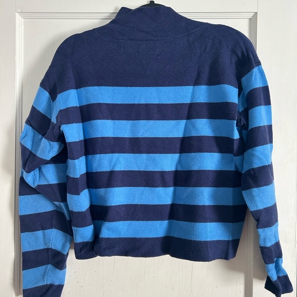 Anthropologie Navy Knit Sweater - Picture 3 of 3